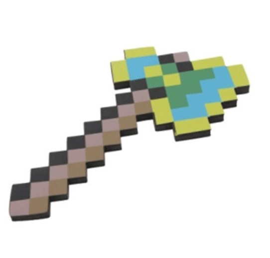 Game Eva Foam Diamond Pickaxe Axe Hamaxe Swords Model Toy Kids Gift Action Figure Toys Cosplay Props A13