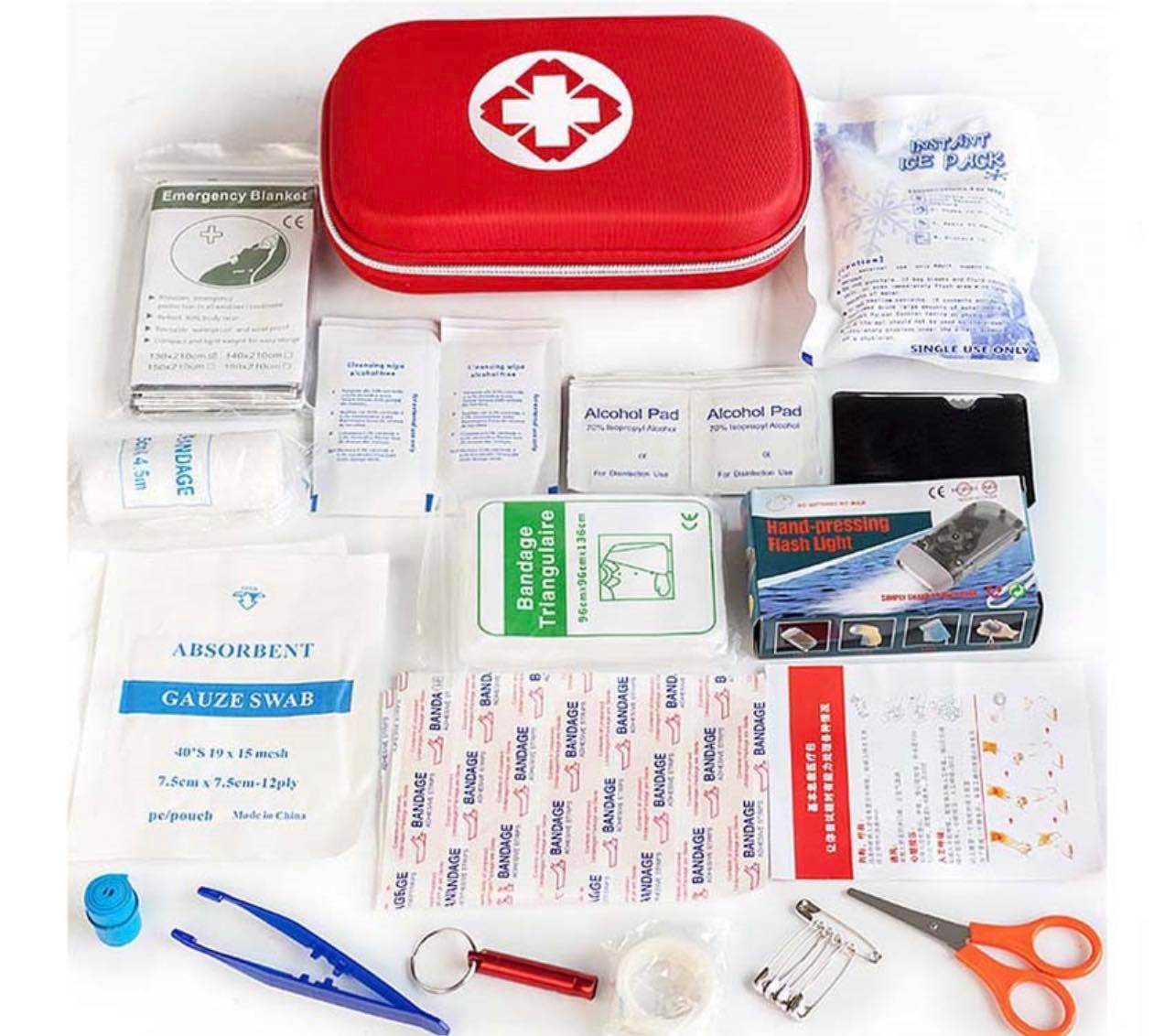 First Aid Kit Set Emergency Kit Outdoor Car Family Medical Kit Supplies