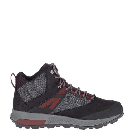 Merrell Men's Zion Mid Waterproof Hiking Shoes Black