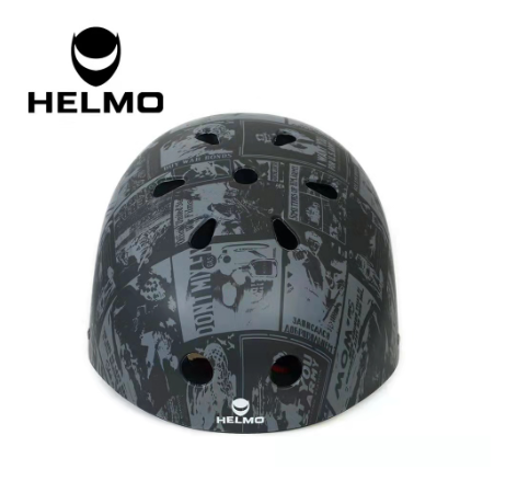 HELMO NUTSHELL BIKE HELMET WITH THICK FOAM AND ADJUSTER Flower Design