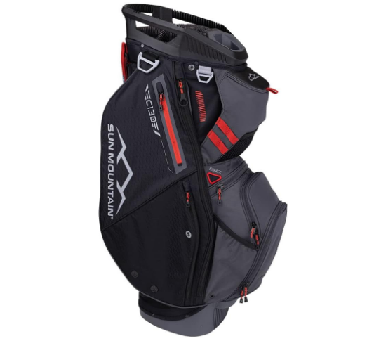 Sun Mountain 2024 C-130 Golf Cart Bag Black/Charcoal