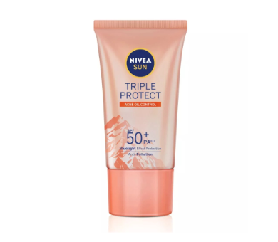 NIVEA Sun Triple Protect Acne Oil Control SPF 50+ PA+++ Himalayan Salt 40ML