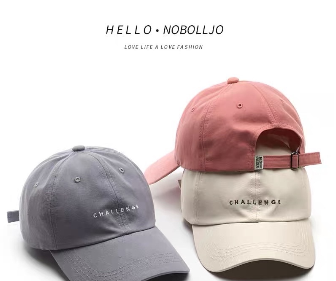 Cap Korean Letter Embroidered Soft Top Baseball Caps Men's Outdoor Leisure Women's