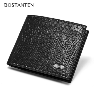 Bostanten Men's PU Leather Holder Bifold Wallet