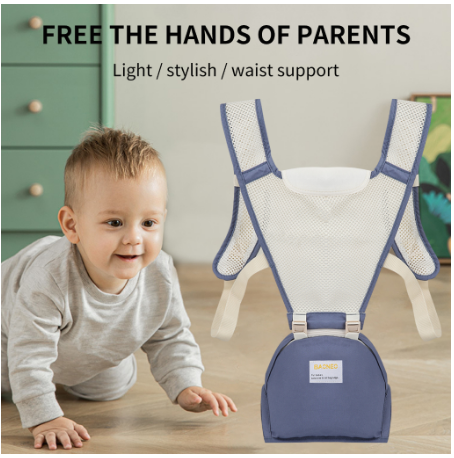 BAONEO Breathable Baby Carrier With Hip Seat for Newborn