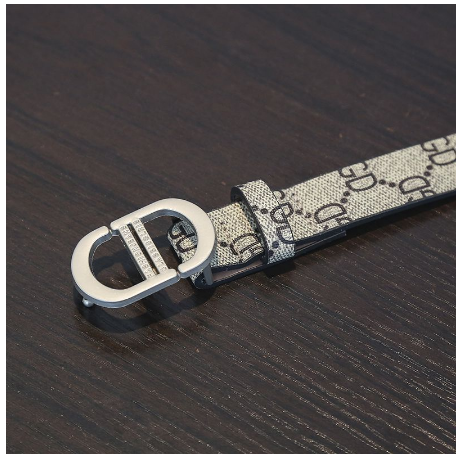 New Korean Women Vintage Metal Boho Leather Round Buckle Waist Belt