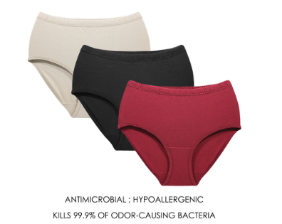 Biofresh Ladies Antimicrobial Cotton Full Panty 3 pieces in a pack ULPRG4
