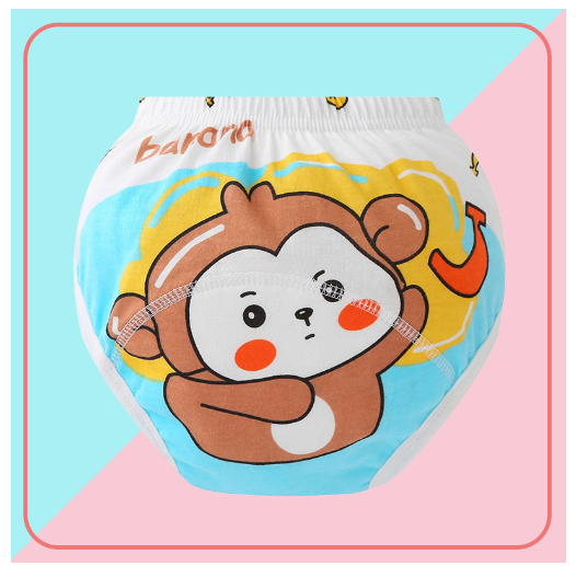 BBking 0-3T Children's Training Pant Cotton Antibacterial Breathable Washable Baby Diaper Pants TP7