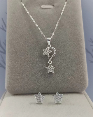 92.5 Silver Birth Stone Set