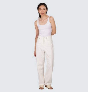 Mantou Elina Full Length White Jeans