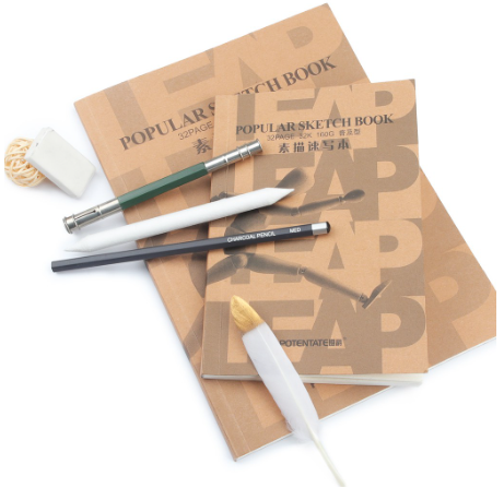 SeamiArt 32K 16K Sealing Sketch Notebook For Pencils Marker Pens Drawing 160GSM Paper 32 Sheets