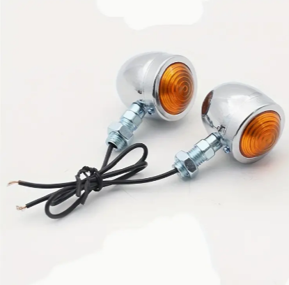 Pair 12V Bullet Turn Signals Light Motorcycle Indicator Blinker Lamp For Honda For Suzuki For Kawasaki
