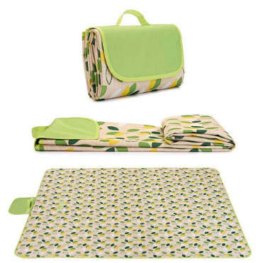 Outdoor Picnic Blanket Foldable Blanket Slip Resistant Mat with Handle 150x200CM