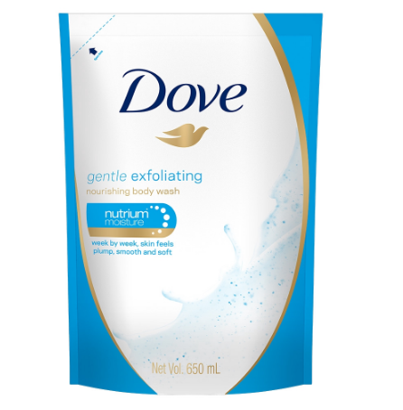 Dove Body Wash Gentle Exfoliating 650ml Refill