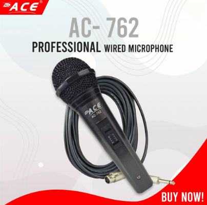 Ace AC-762 Professional Dynamic Vocal Audio Wired Microphone