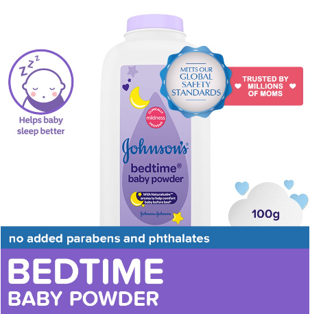 Johnson's Bedtime Baby Powder 100g - Baby Essentials, Baby Care