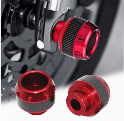 2pcs Universal Motorcycle Frame Slider Aluminum Alloy Front Fork Cup Falling Crush Protector Carbon Fiber For Motorbike Scooter