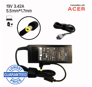 LPO Laptop Charger Compatible with Acer 19v 3.42a Aspire R3 V3 V5 V7 E11 E14 E15 ES1 R11 R14 V15