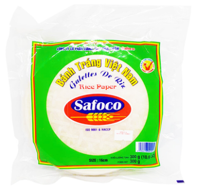 Safoco Rice Paper Wrapper 16cm 300g