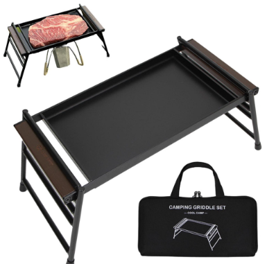 Camping Grill Barbecue Grill Folding BBQ Grill Small Barbecue Grill Folding Barbecue Grill Non-stick Tabletop
