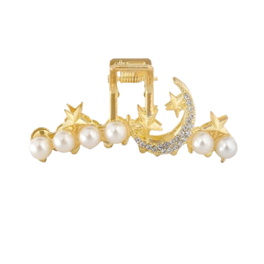 Mikana Getsumei Metal Hair Clamp Hair Pin Tie Clip Ribbon Accessories For Women Scrunchies Ponytail