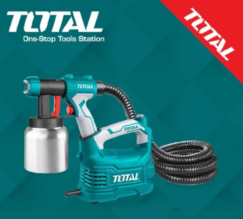 TOTAL Pneumatic paint spray gun TT5006-2 550w spray can 800ml set House decoration Auto paint spray