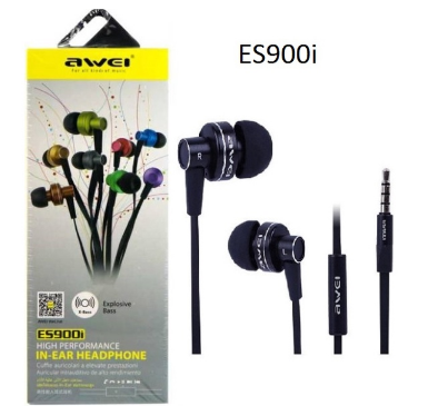 AWEI ES-900i HIFI Super Bass Steel Series In-ear Earphone Headsest With Mic