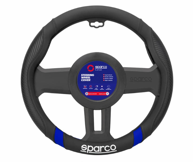 Sparco Corsa Steering Wheel Cover SPS132BL (Blue) Universal Fit for Toyota, Mitsubishi