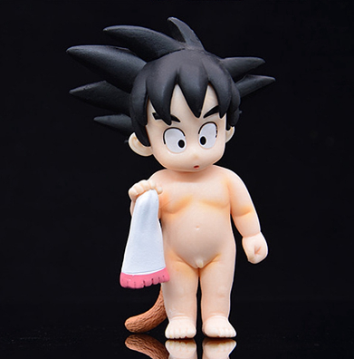 11cm Anime Dragon Ball Z Childhood Goku Decorative Doll Action Figure PVC Collection Model toys for children Boy Birthday Gift