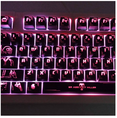 104PCS ABS Keycap Translucent Backlight Unique Chicken OEM Suitable For Mechanical Keyboard Keycaps