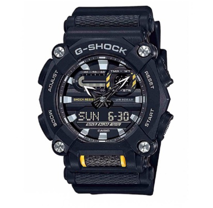 Casio G-Shock Basic Black Resin Digital Watch For Men CGA-900-1ADR