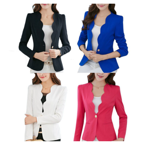 Ladies OL Formal Suit Jacket Blazers Female Business Coat