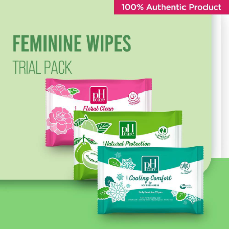 PH Care Daily Feminine Wipes Trial Pack