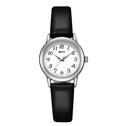 TPW Watch for Women 28mm Small Size Dial Watches Easy Reader Japan Quartz Movement Wrist Watch BLACK WHITE