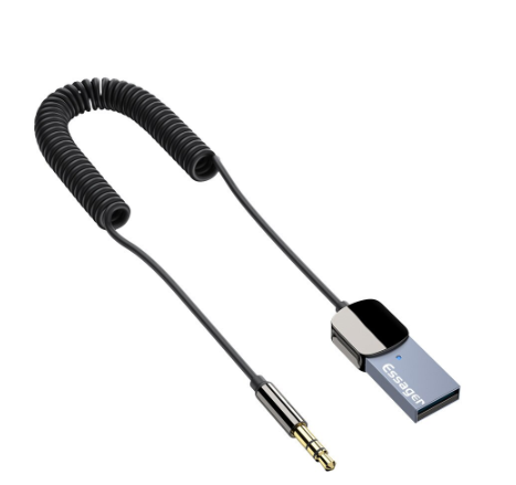 Essager Wireless Audio Receiver Adapter Bluetooth 5.0 Aux Usb To 3.5mm Hands- mic audio jack for cars bluetooth receiver
