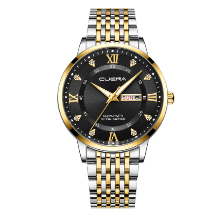 CUENA Men's Watches Fashion Casual sports Business Decorative Dial Quartz Water Resistant 6008 05