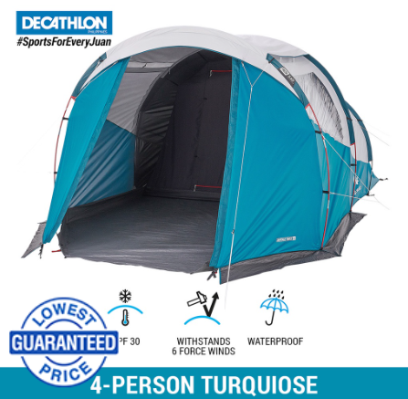 Decathlon Quechua Arpenaz 4.1 Mountain Hiking Camping tent - For 4 Person - 1 Bedroom