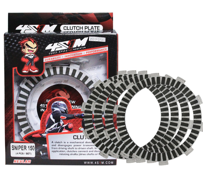 4S1M Clutch Lining For Sniper150/ LC150 4 Pieces Per Set R-Series