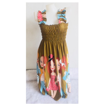 RUFFLES Mini Smocking || Maternity Dress || Summer Dress ||Above the knee up to Medium Size O