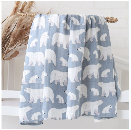 Cotton Baby Swaddle Blanket Play Mat Stroller Nursing Cover B4