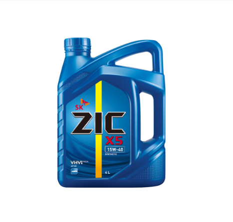 SK ZIC X5 15W-40 Synthetic Engine Oil For Gasoline / CNG LPG Engines 4L
