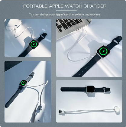 For iWatch Series 9 8 7 6 5 SE Magnetic Wireless Charger USB C For Apple Watch 4 3 2 1 Fast Charging Cable Accessories