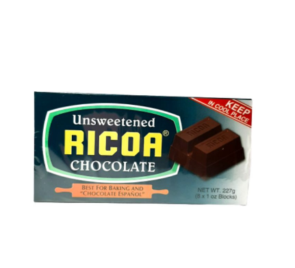 Ricoa Unsweetened Chocolate 227g