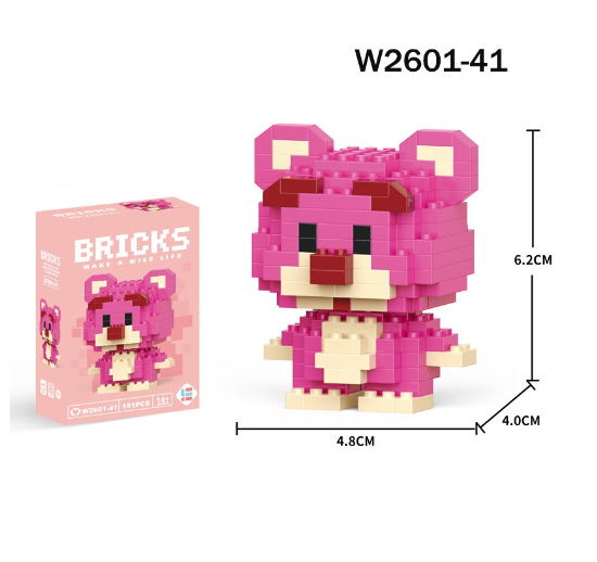 Mini Building Block Assembled Small Particles Bricks Toys For Kid Birthday Gift Cute Cartoon Blocks M14