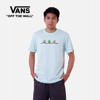 Vans Happy Mushrooms Short Sleeves Green Bay Cotton T-Shirt For Men
