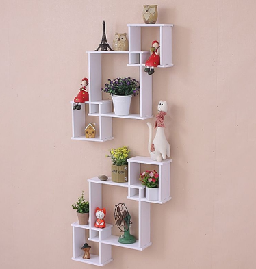 Modern Simple Wall Shelf Multi - Lattice Wall Hanging Decoration Creative Wall Hanging Decoration