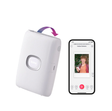 Fujifilm Instax Mini Link 2 Instant Photo Printer with instaxAIR (Pink, White, Blue)