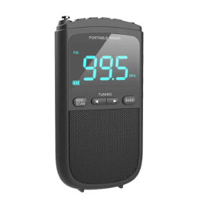 AM FM Walkman Radio with Digital Tuning LCD Screen Stereo Earphone Jack Sleep Timer