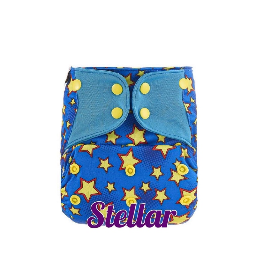 Booldeet Posh Cloth Diaper Newest Prints with 4-Layer Contoured Microfiber Insert S2