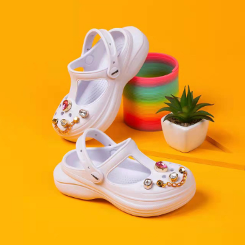 Korean fashion White Crocs Bae Clog Sandals new Style Fashion Slippers for Women and Kids Soft Sole